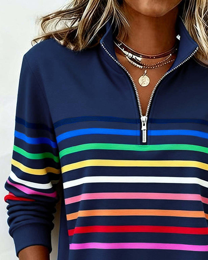 Marie | Casual sweter w kolorowym stylu