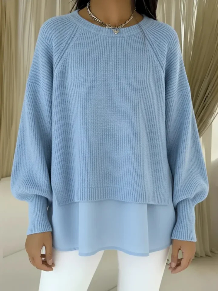 Casilda™ | Sweter z efektem dwóch warstw