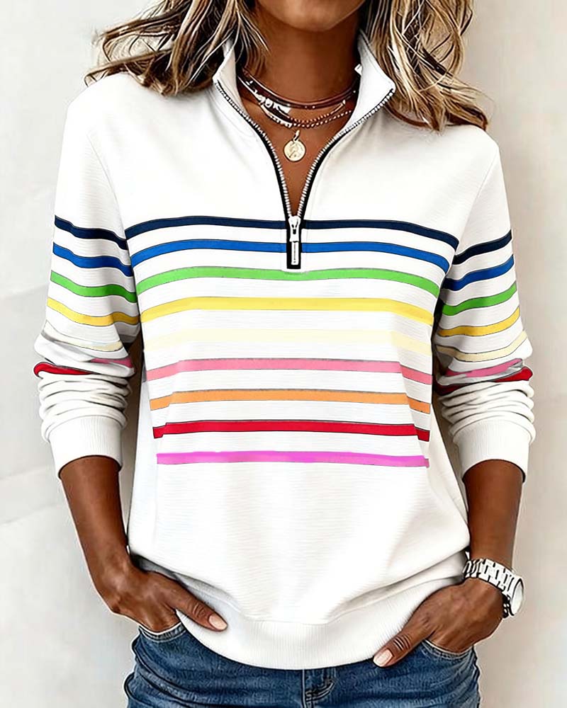 Marie | Casual sweter w kolorowym stylu