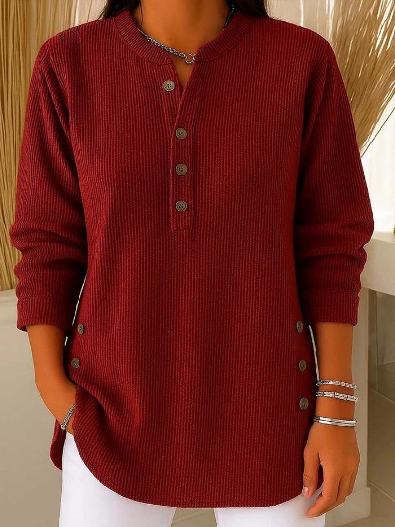 Nieves™ | Tunika Henley z guzikami