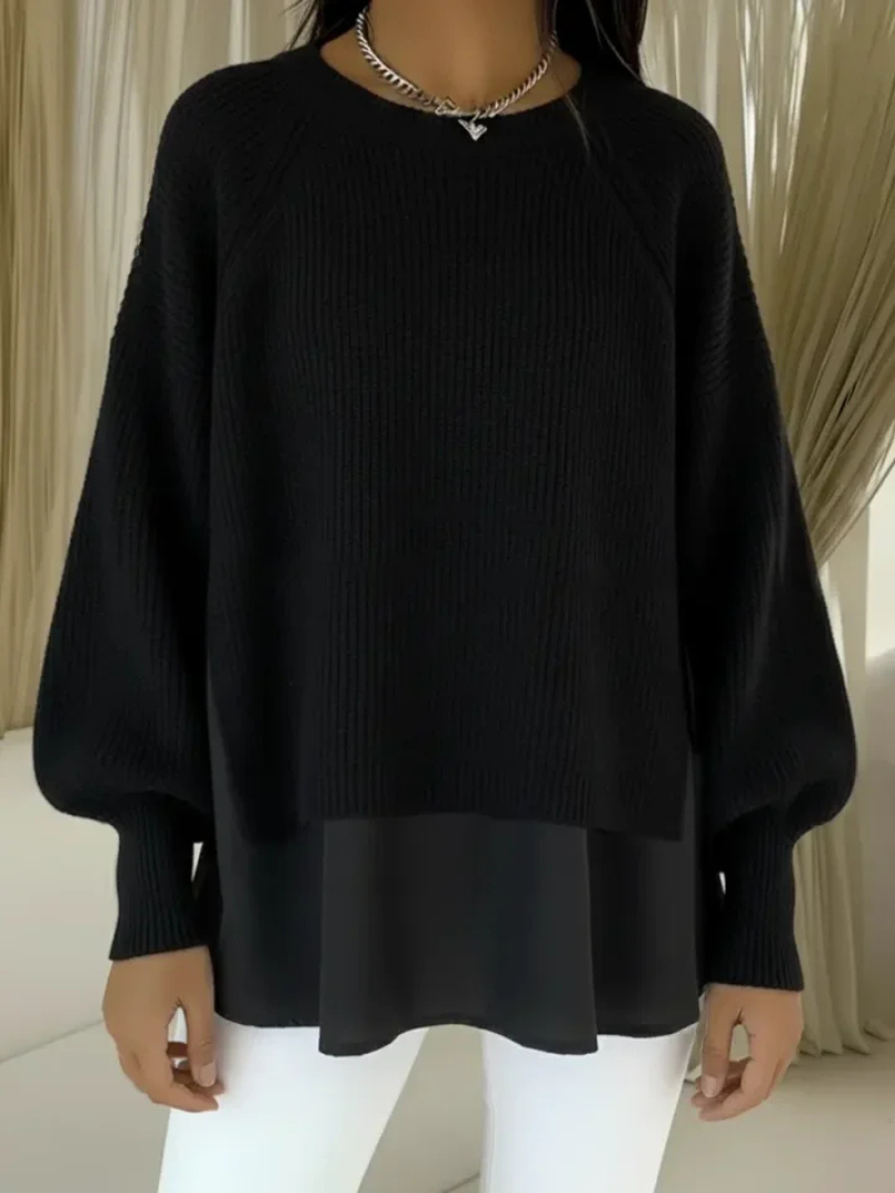 Casilda™ | Sweter z efektem dwóch warstw