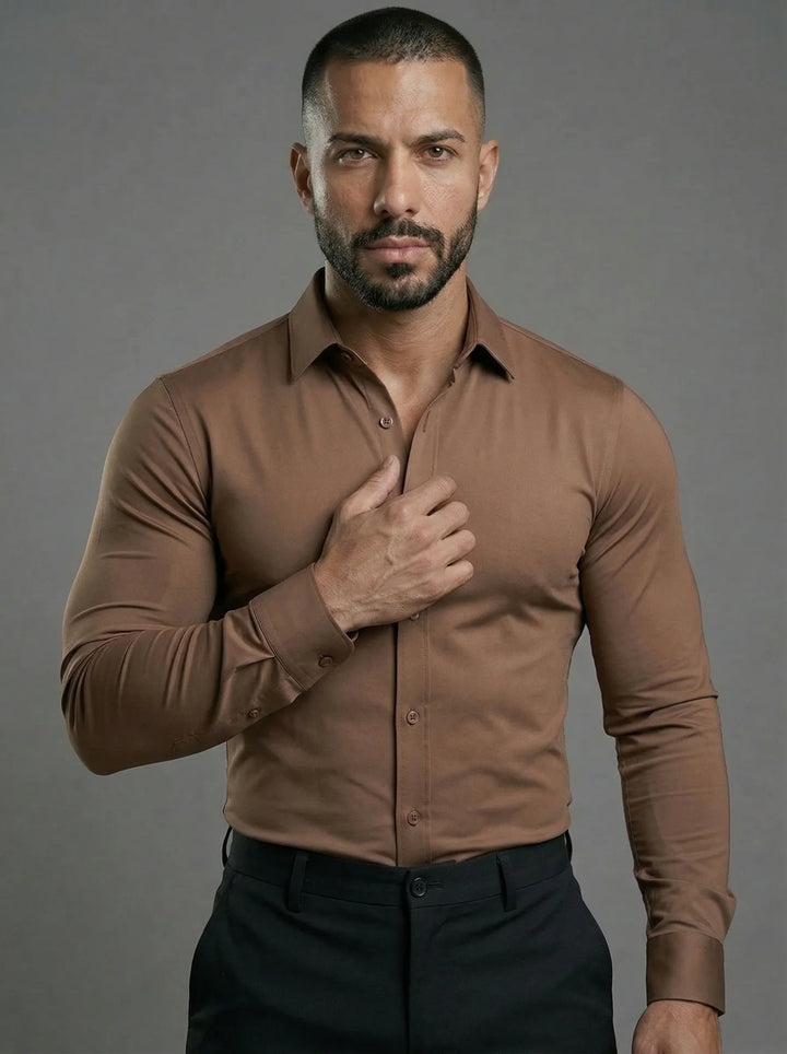Alessio™ – Męska koszula dopasowana Stretch Fit