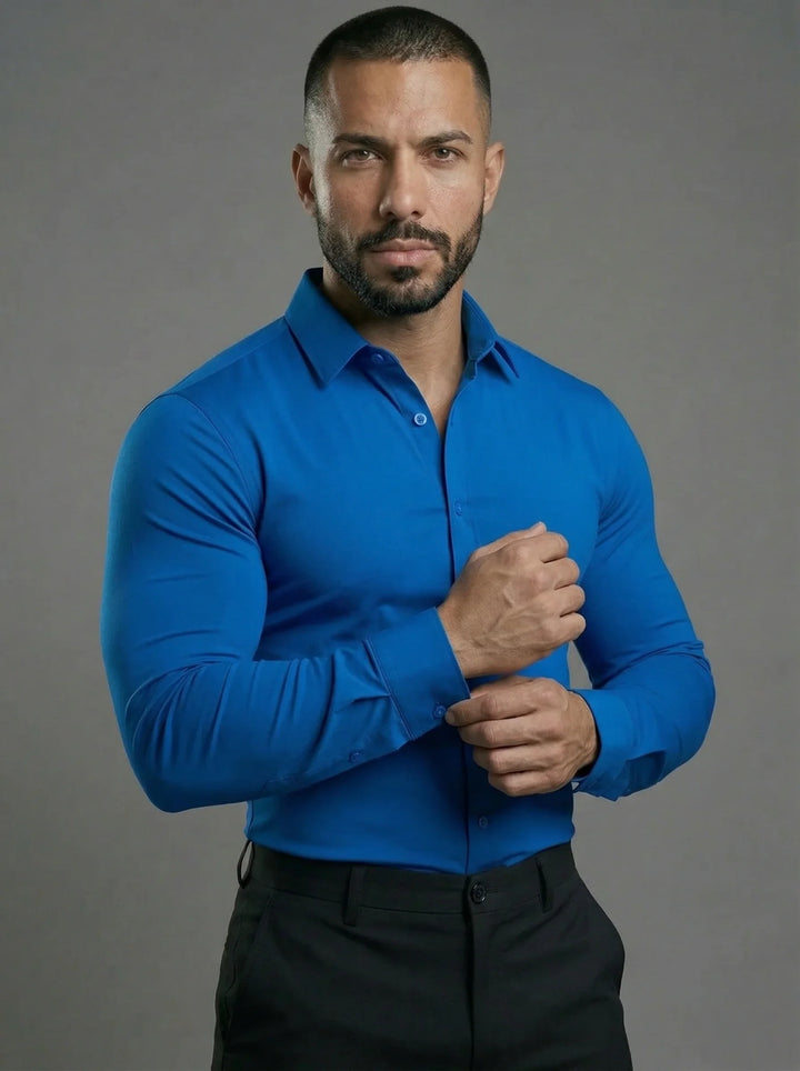 Alessio™ – Męska koszula dopasowana Stretch Fit