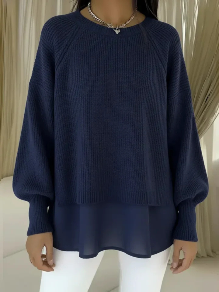 Casilda™ | Sweter z efektem dwóch warstw