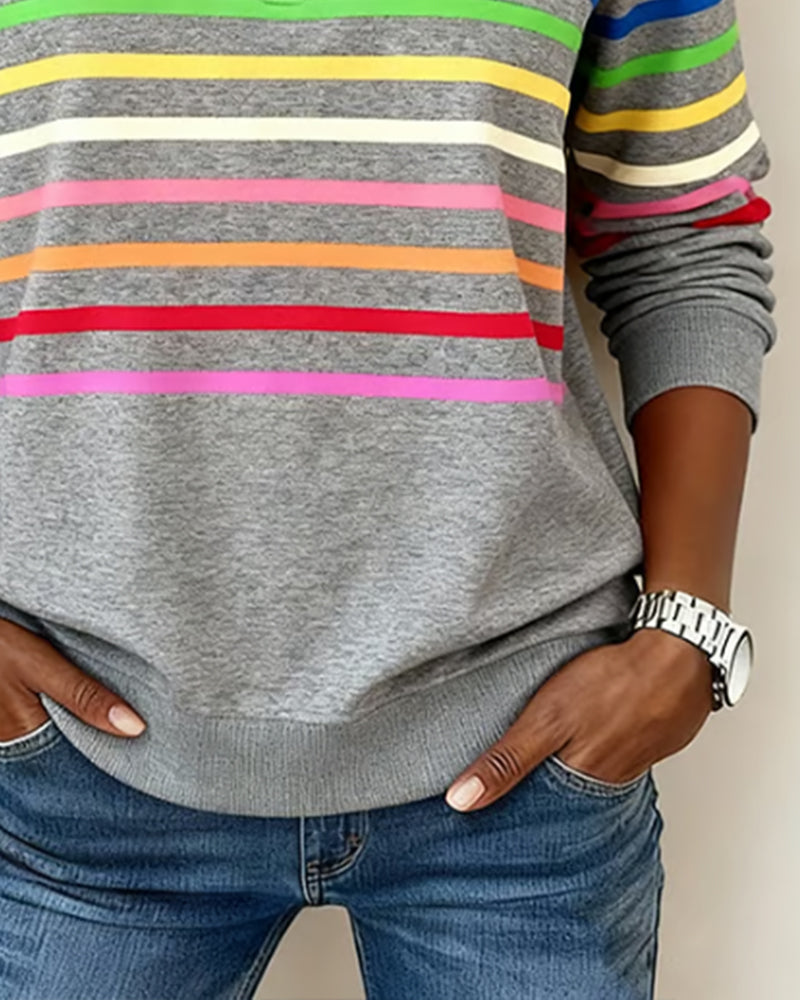 Marie | Casual sweter w kolorowym stylu