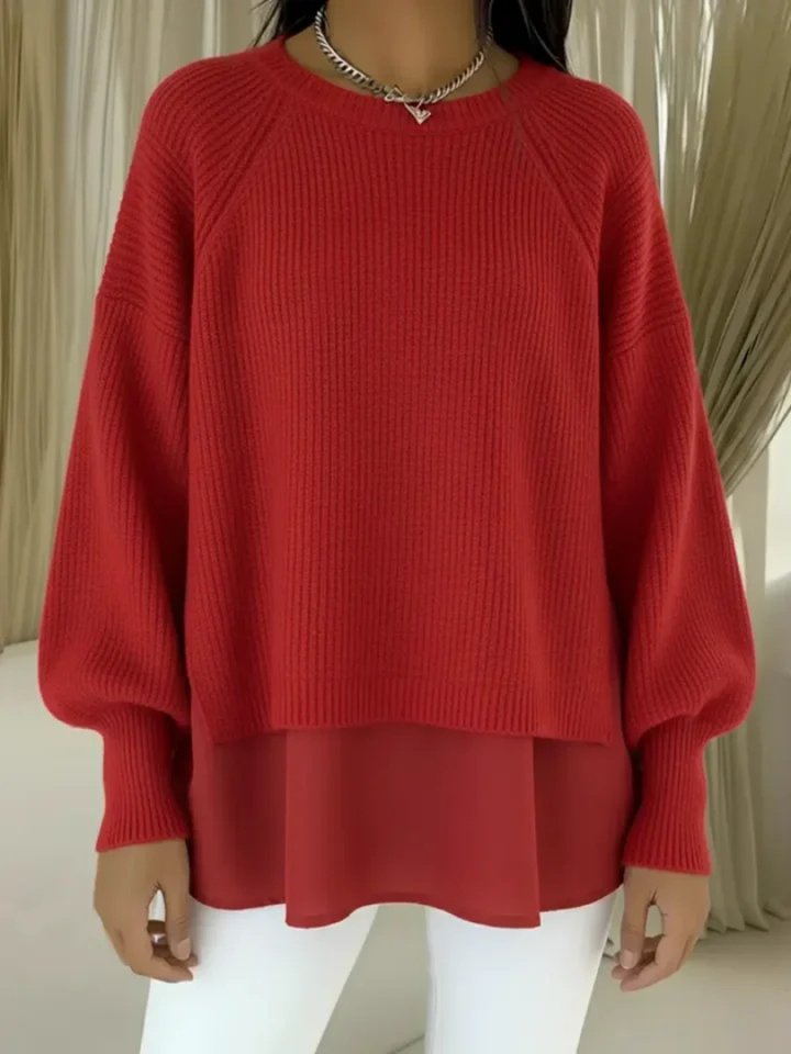 Casilda™ | Sweter z efektem dwóch warstw