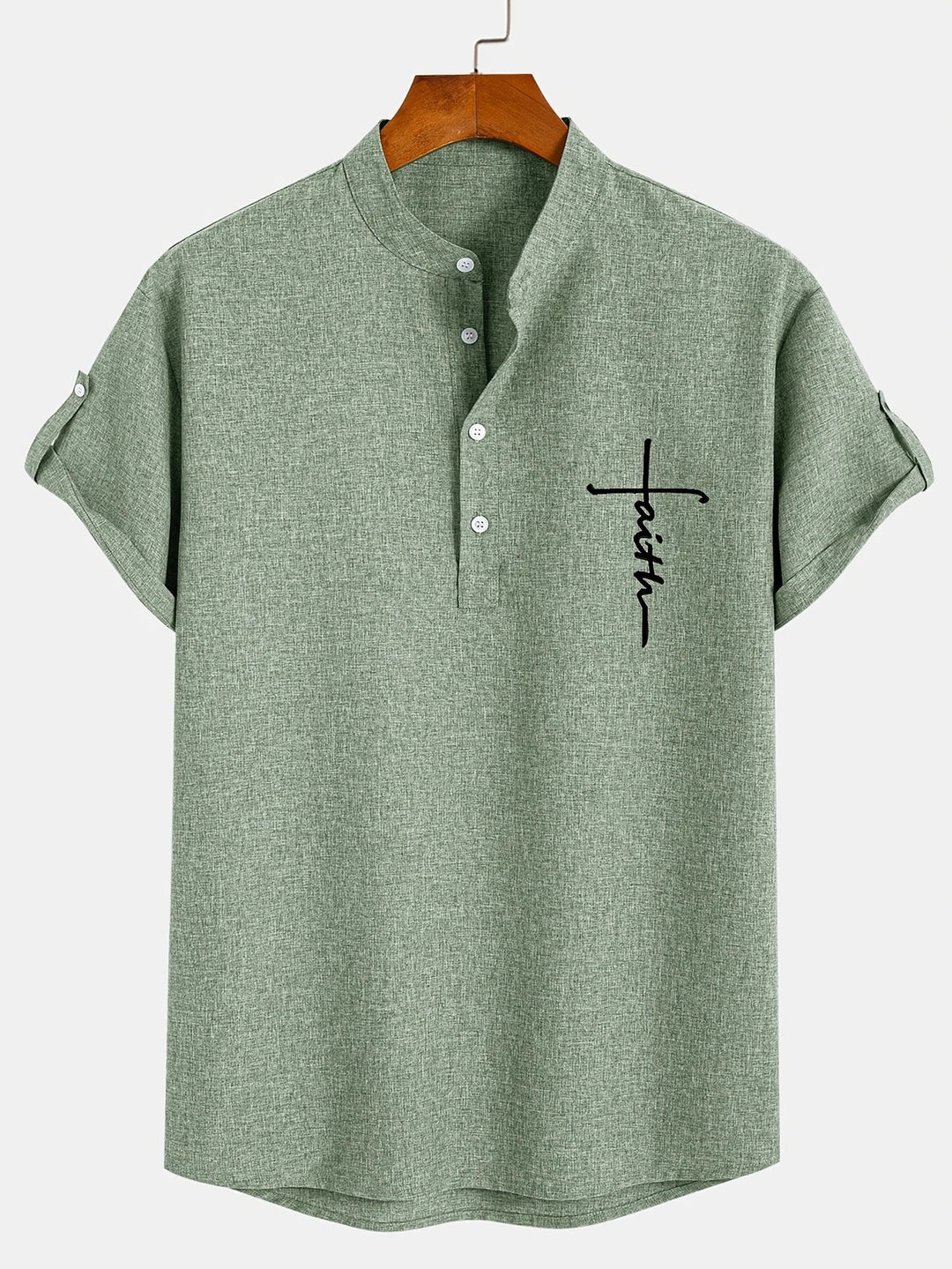 Leblanc™ | Elegancka koszula z krótkim rękawem i stójką