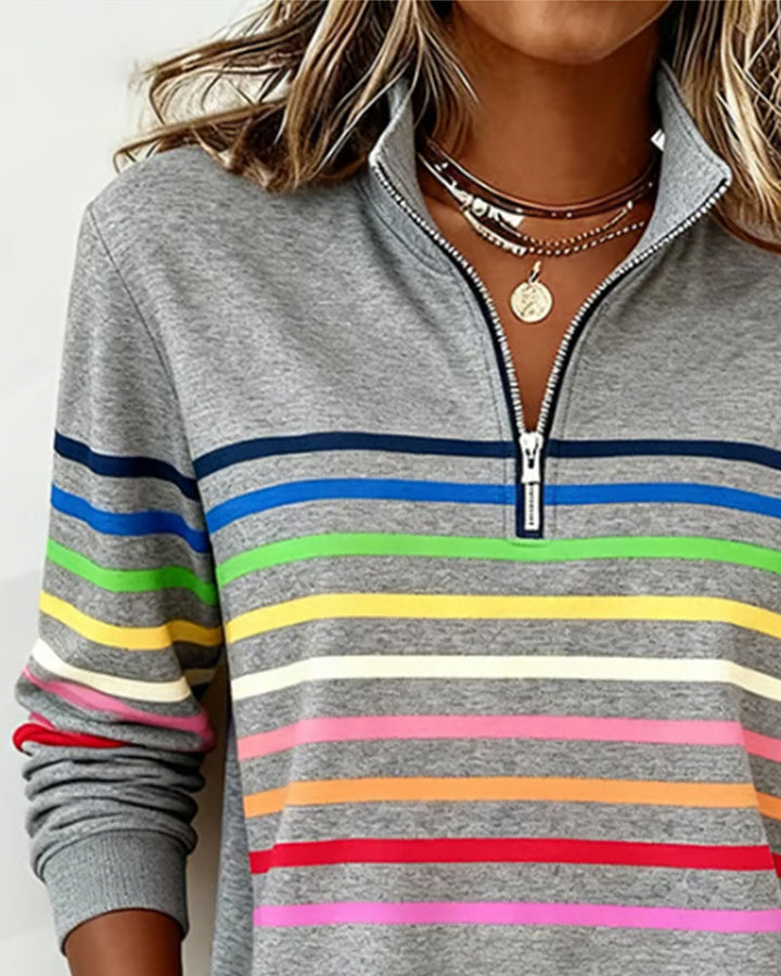 Marie | Casual sweter w kolorowym stylu