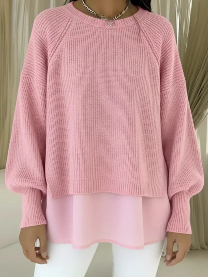 Casilda™ | Sweter z efektem dwóch warstw