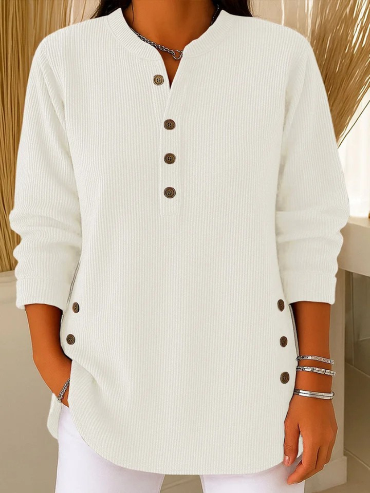 Nieves™ | Tunika Henley z guzikami