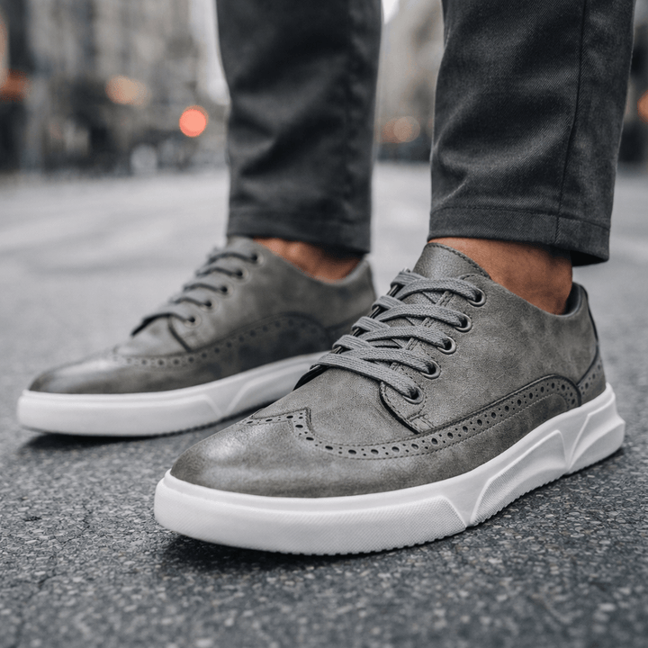 Bruno | Skórzane Sneakersy