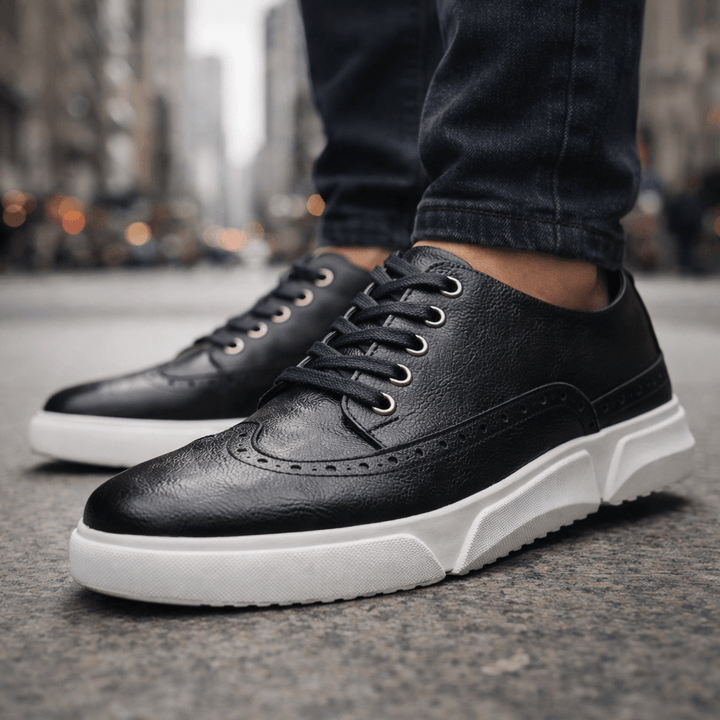 Bruno | Skórzane Sneakersy