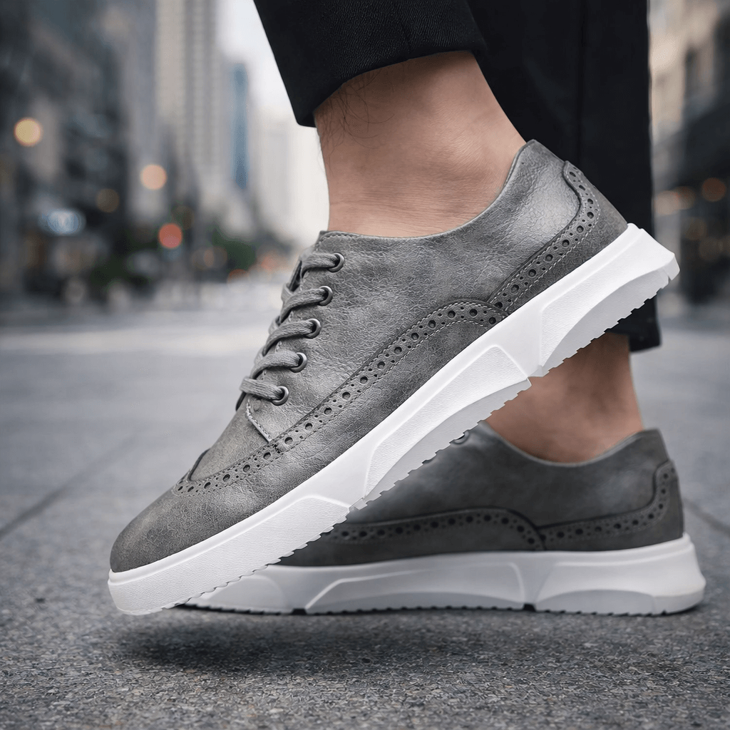 Bruno | Skórzane Sneakersy