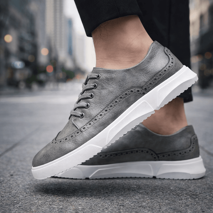 Bruno | Skórzane Sneakersy