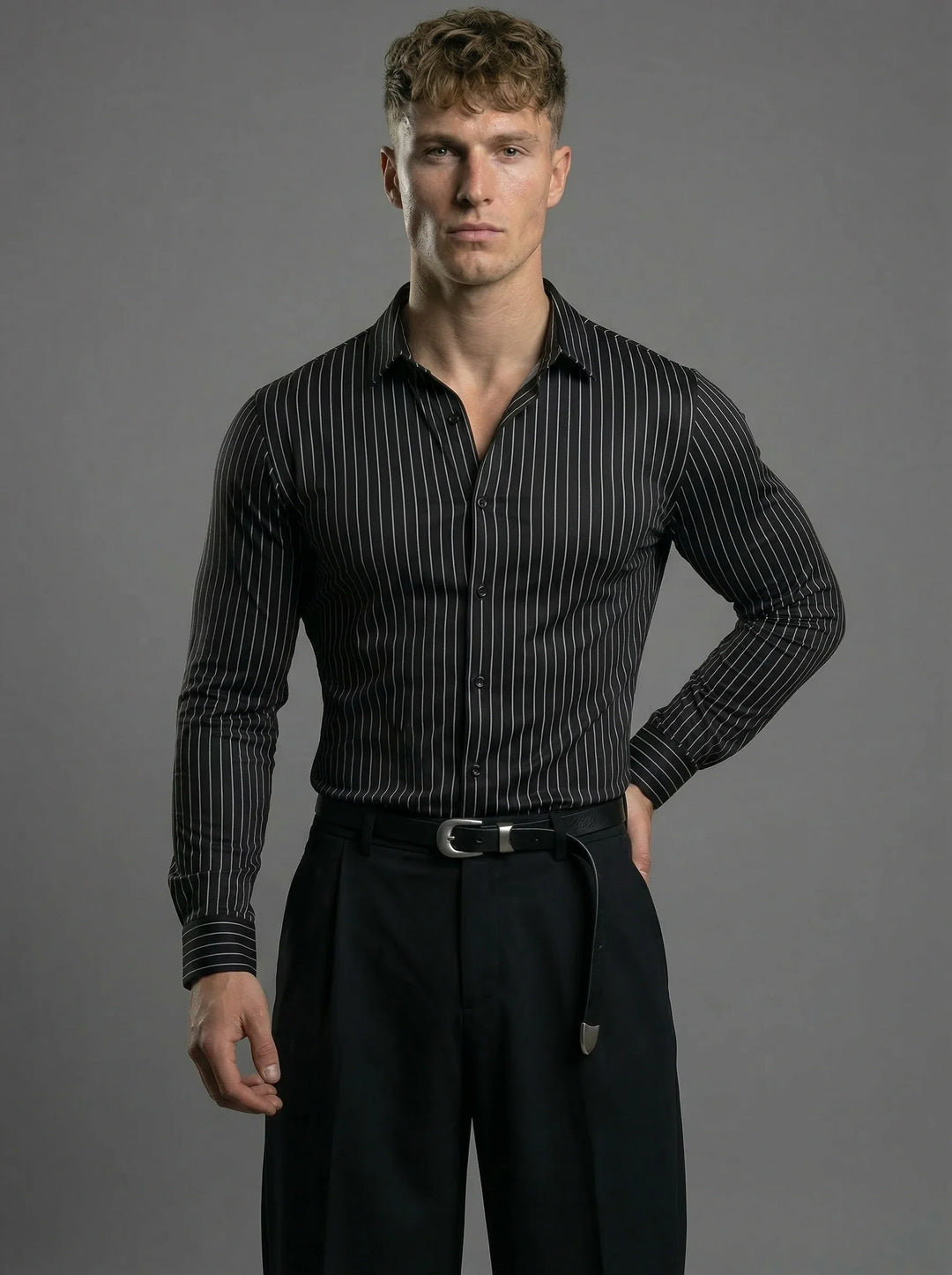 Alessio™ – Męska koszula dopasowana Stretch Fit