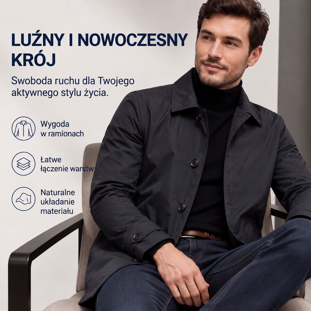 Norvex™ – Męski płaszcz przeciwdeszczowy