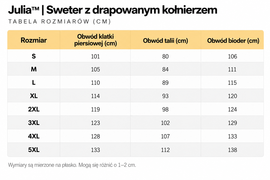 Julia™ | Sweter z drapowanym kołnierzem