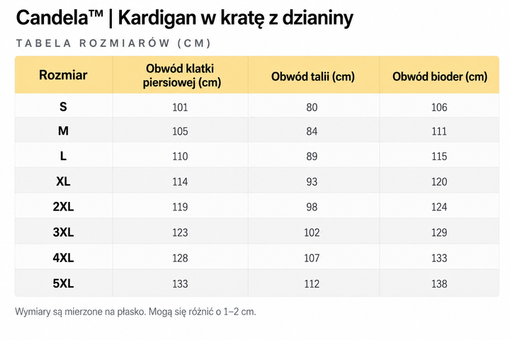 Candela™ | Kardigan w kratę z dzianiny