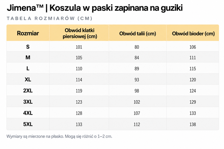 Jimena™ | Koszula w paski zapinana na guziki