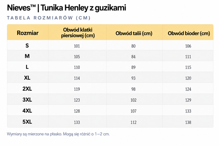 Nieves™ | Tunika Henley z guzikami