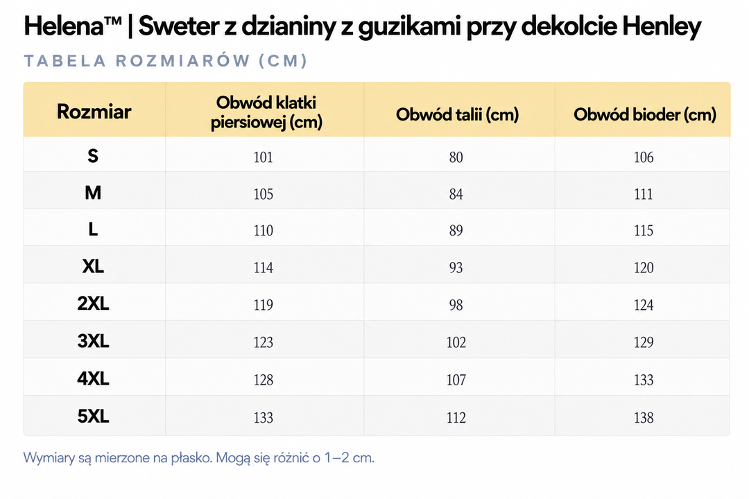 Helena™ | Sweter z dzianiny z guzikami przy dekolcie Henley