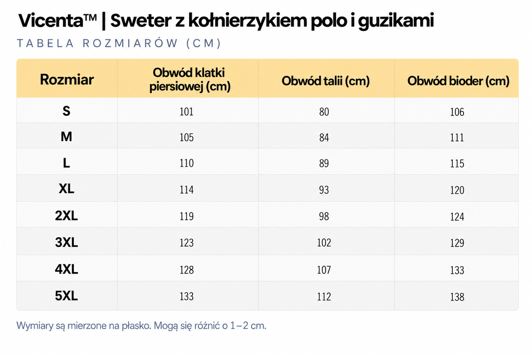 Vicenta™ | Sweter z kołnierzykiem polo i guzikami