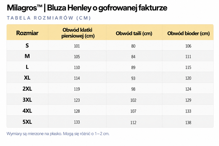 Milagros™ | Bluza Henley o gofrowanej fakturze