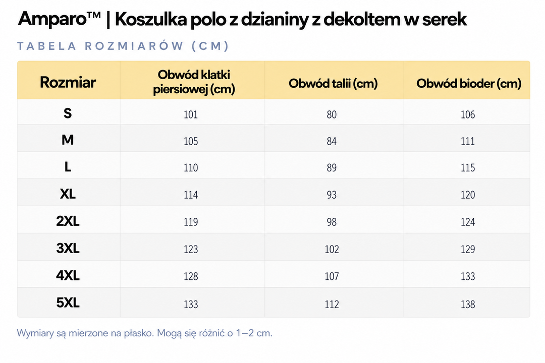 Amparo™ | Koszulka polo z dzianiny z dekoltem w serek