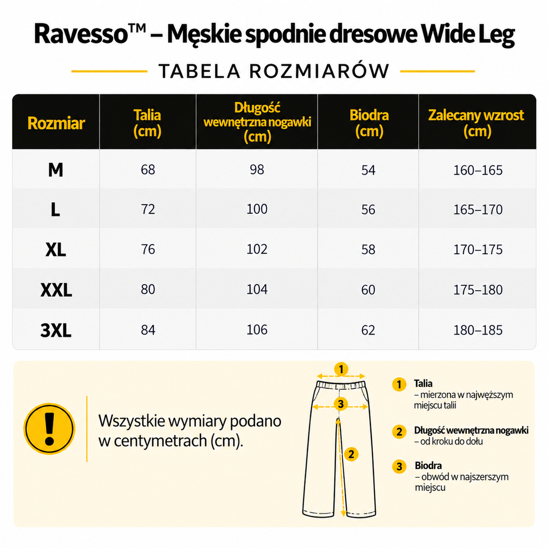Ravesso™ – Męskie spodnie dresowe Wide Leg