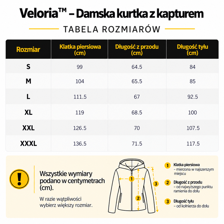 Veloria™ – Damska kurtka z kapturem
