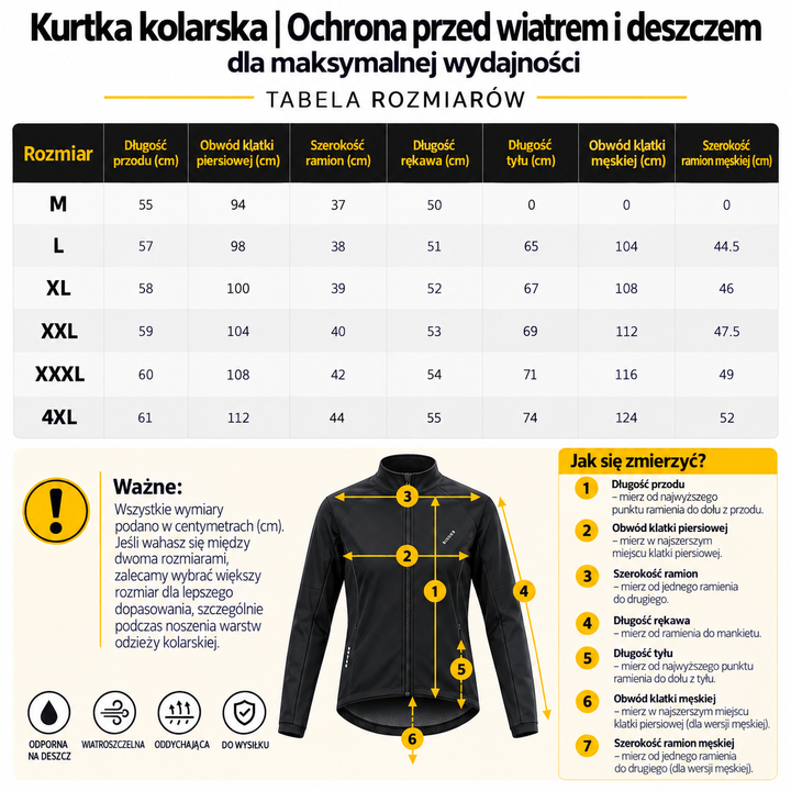 Kurtka kolarska | Ochrona przed wiatrem i deszczem dla maksymalnej wydajności