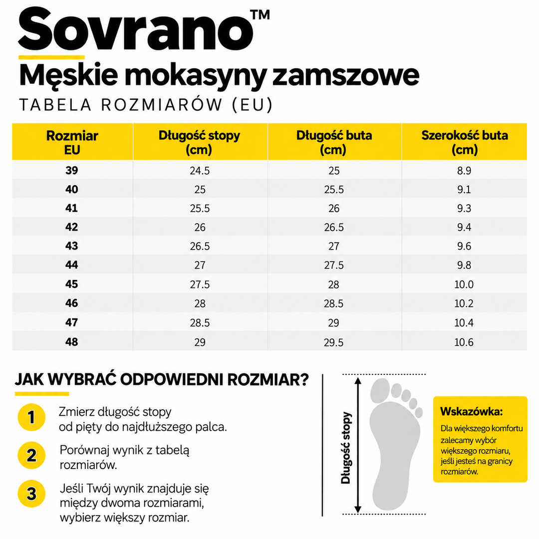Sovrano™ – Męskie mokasyny zamszowe