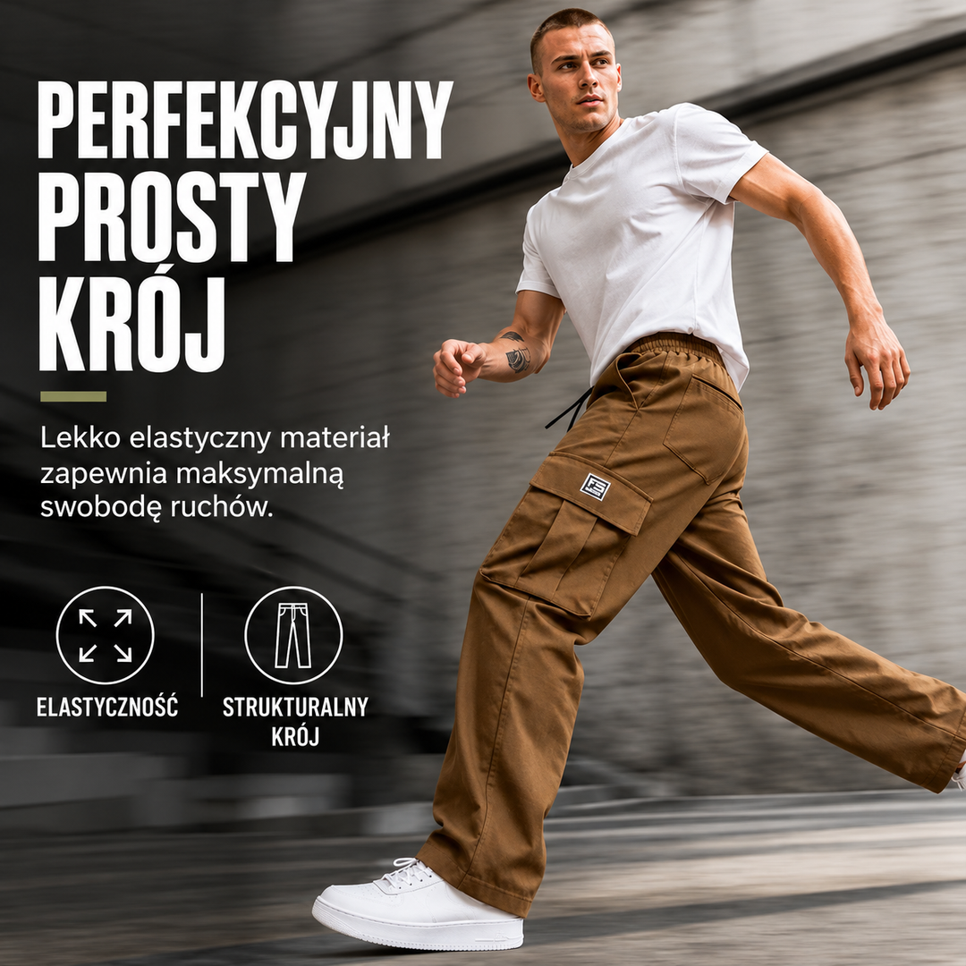 Kordano™ – Męskie spodnie cargo o luźnym kroju