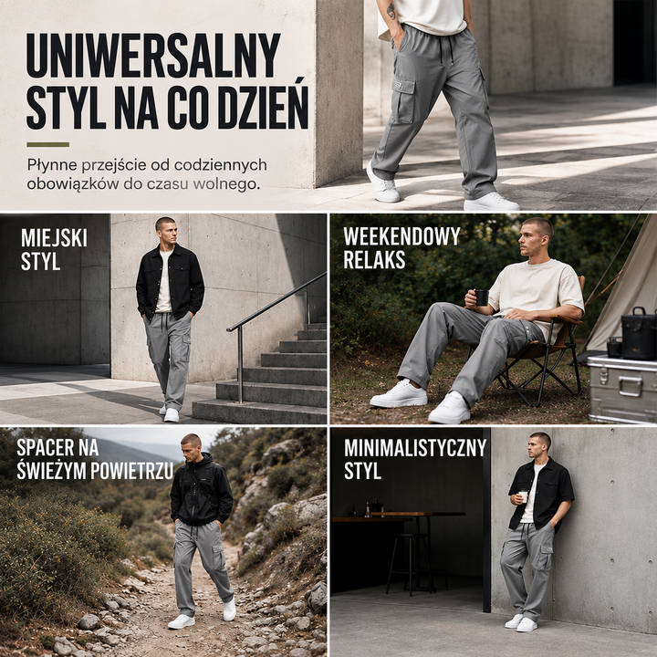 Kordano™ – Męskie spodnie cargo o luźnym kroju