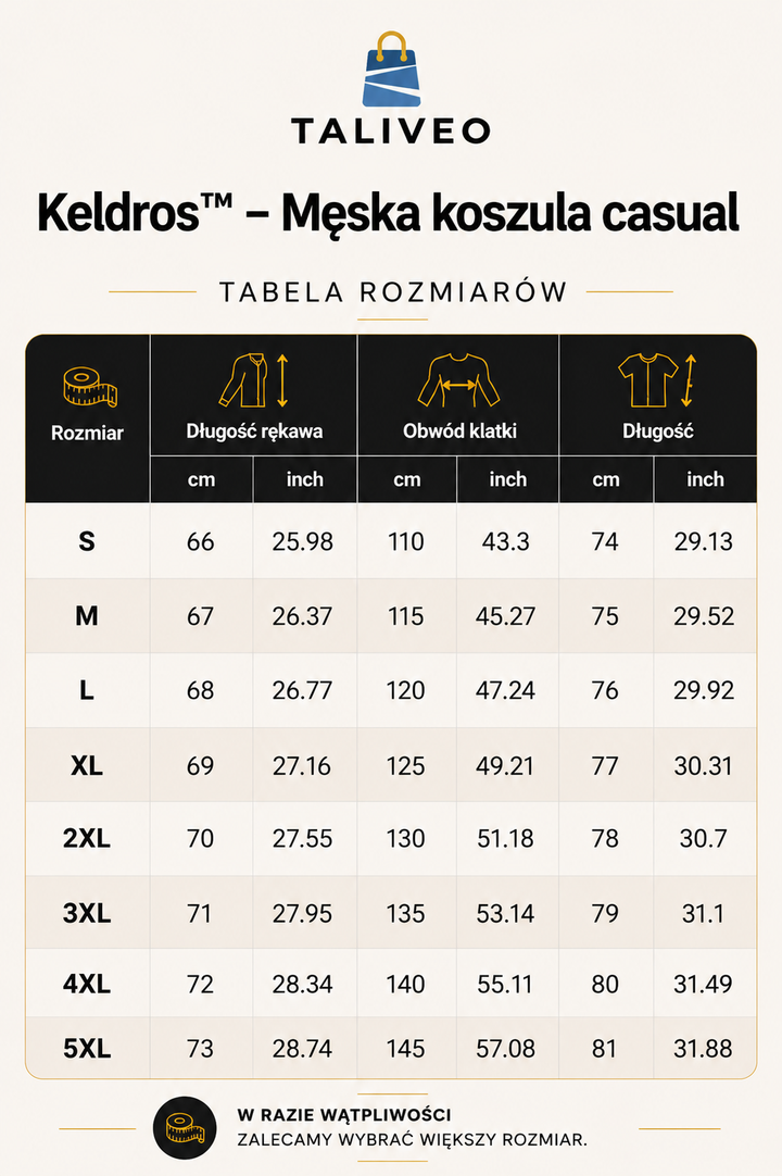 Keldros™ – Męska koszula casual