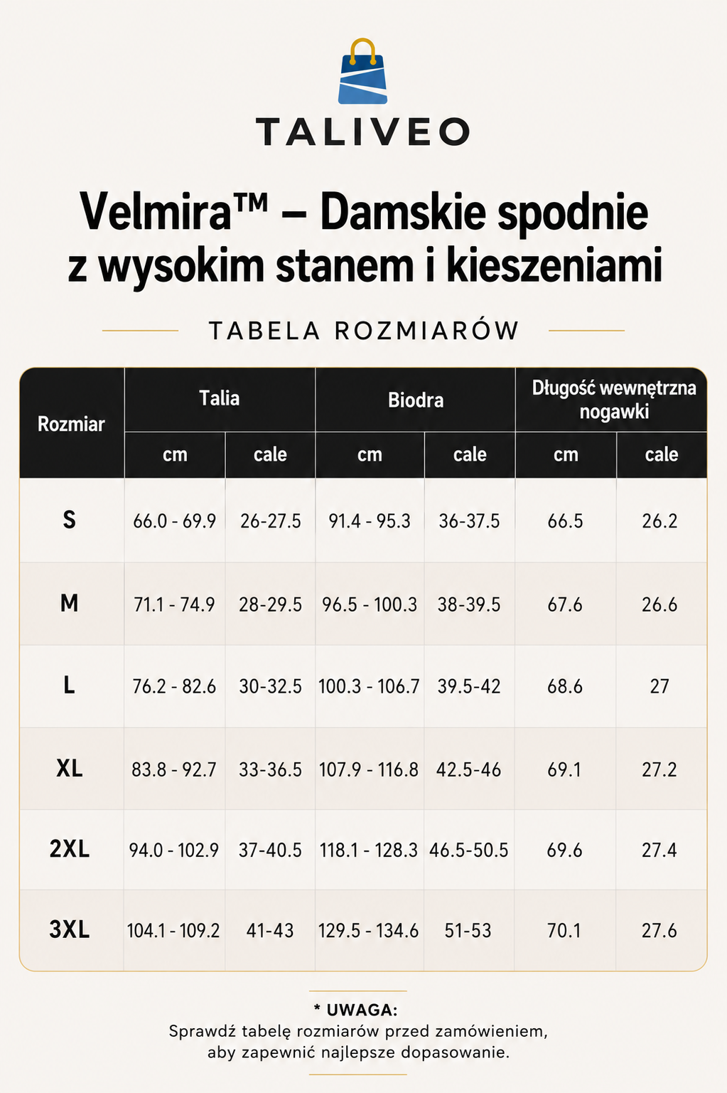 Velmira™ – Damskie spodnie z wysokim stanem i kieszeniami