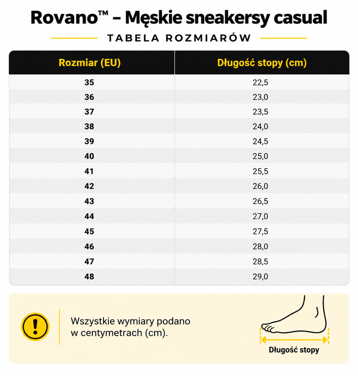 Rovano™ – Męskie sneakersy casual