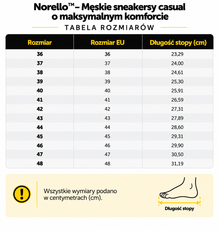 Norello™ – Męskie sneakersy casual o maksymalnym komforcie