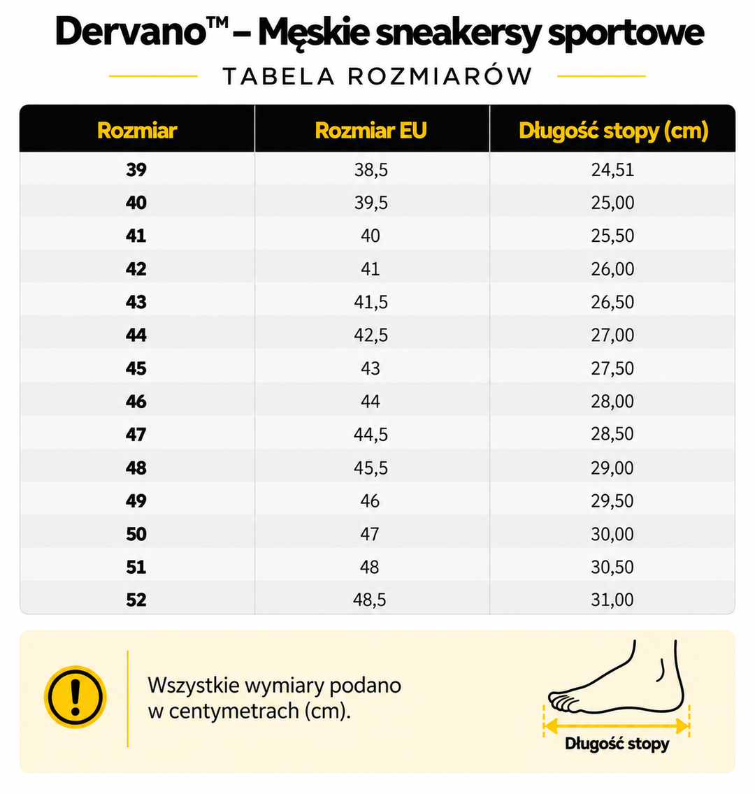 Dervano™ – Męskie sneakersy sportowe