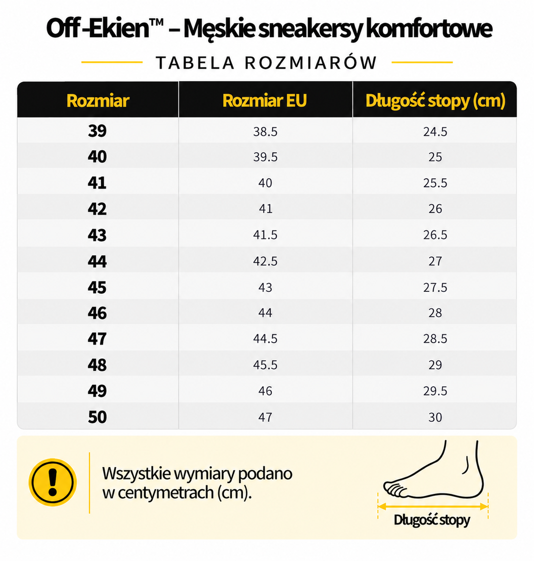 Off-Ekien™ – Męskie sneakersy komfortowe