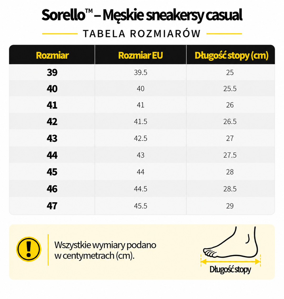 Sorello™ – Męskie sneakersy casual