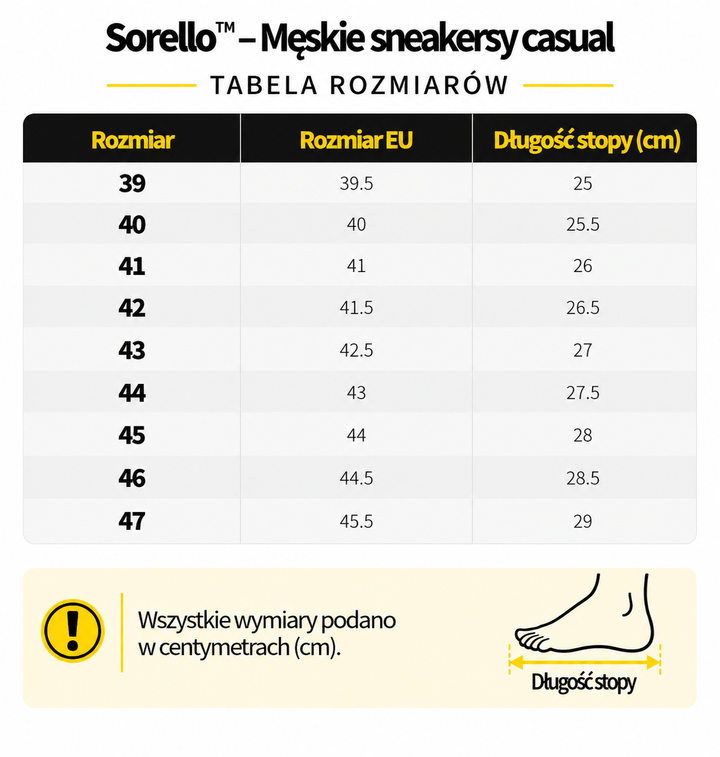 Sorello™ – Męskie sneakersy casual