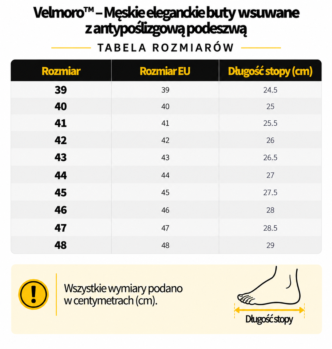 Velmoro™ – Męskie eleganckie buty wsuwane z antypoślizgową podeszwą