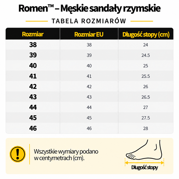 Romen™ – Męskie sandały rzymskie