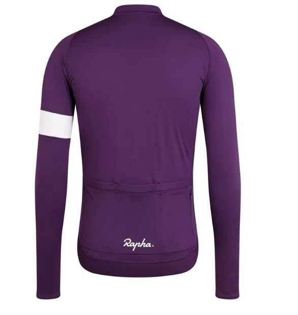 Rapha koszulka kolarska unisex | długi rękaw z polarową podszewką