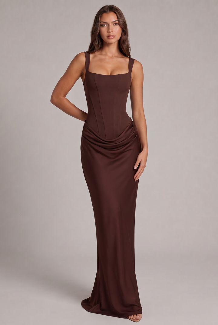 Cornelia™ – Elegancka sukienka maxi o gorsetowym kroju