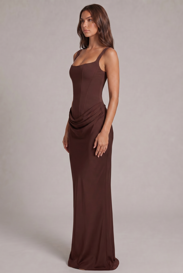 Cornelia™ – Elegancka sukienka maxi o gorsetowym kroju