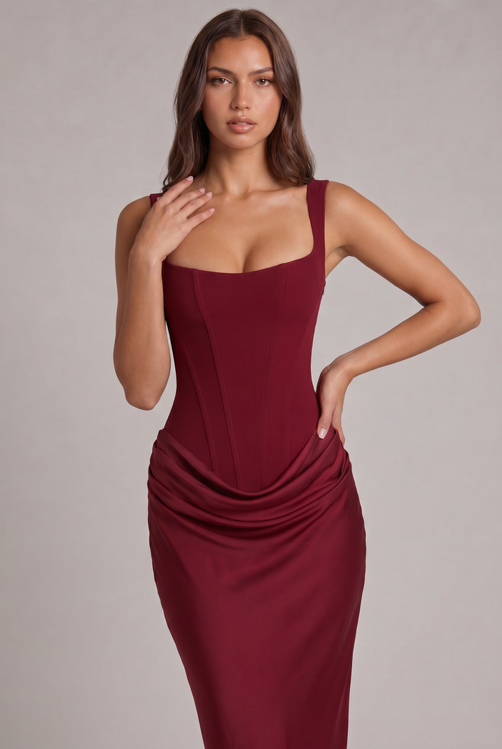 Cornelia™ – Elegancka sukienka maxi o gorsetowym kroju