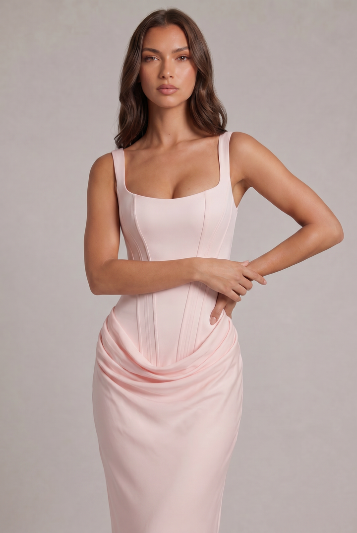 Cornelia™ – Elegancka sukienka maxi o gorsetowym kroju