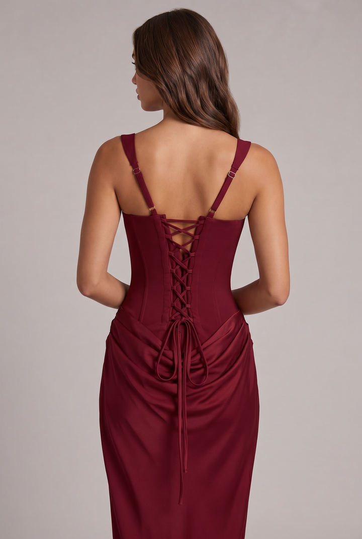 Cornelia™ – Elegancka sukienka maxi o gorsetowym kroju